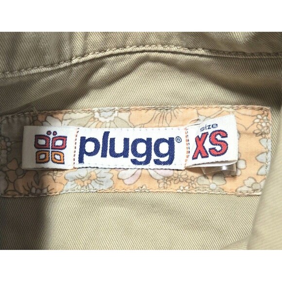 VTG 2000s Khaki Button Up Jacket XS Bella Swan Twilight Aesthetic Grunge Indie - Picture 4 of 15